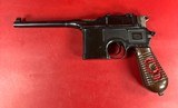 German Mauser C96 Broomhandle Red 9. 9mm luger. Excellent Condition. Rare - Image 13 of 21