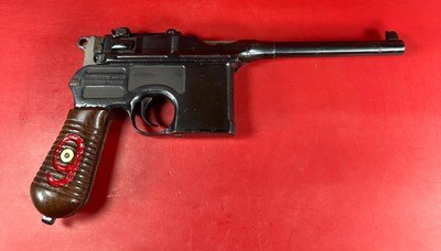 German Mauser C96 Broomhandle Red 9. 9mm luger. Excellent Condition. Rare - Image 15 of 21