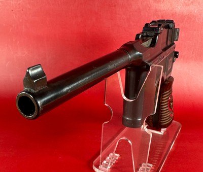 German Mauser C96 Broomhandle Red 9. 9mm luger. Excellent Condition. Rare - Image 4 of 21