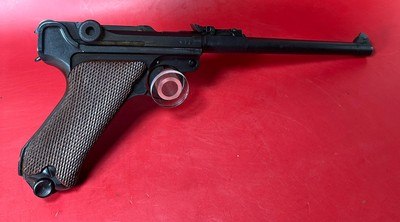 WWI 1917 DWM P08 Artillery Luger STOCK, 2 mags TOOLS, HOLSTER 9mm Excellent - Image 3 of 21