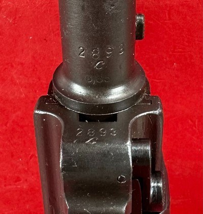 WWI 1917 DWM P08 Artillery Luger STOCK, 2 mags TOOLS, HOLSTER 9mm Excellent - Image 10 of 21