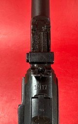 WWI 1917 DWM P08 Artillery Luger STOCK, 2 mags TOOLS, HOLSTER 9mm Excellent - Image 7 of 21