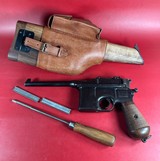 German Mauser Broomhandle 7.63x25mm C96, Stock Holster. Excellent Condition - Image 1 of 18