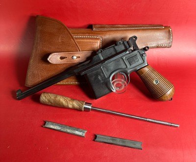 German Mauser Broomhandle 7.63x25mm C96, Stock Holster. Excellent Condition - Image 1 of 18