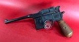 German Mauser Broomhandle 7.63x25mm C96, Stock Holster. Excellent Condition - Image 2 of 18