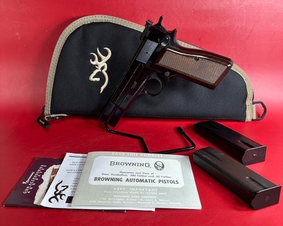 1995 Belgium Browning Hi power Target, 9mm, 2 mags, Excellent condition. - Image 1 of 14