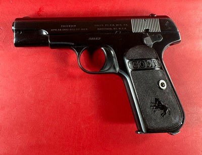 1915 Colt Model 1908 Pocket Hammerless .380 ACP 3.75