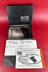 Super Rare Walther Model TPH Stainless .22 LR LNIB - Image 1 of 15