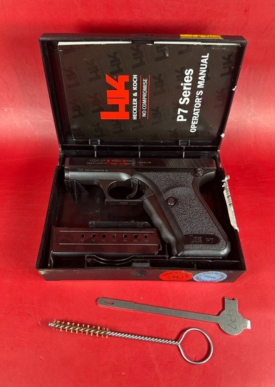 Heckler & Koch (H&K), P7 PSP 9mm Boxed, tools, papers. Excellent Condition - Image 1 of 14