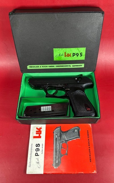 Heckler & Koch H&K P9S 45ACP. 2 mags. Extra Buffer. Box. Rare. Mint - Image 1 of 14