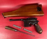 German Mauser Broomhandle 7.63x25mm C96, Stock. Excellent Condition - Image 1 of 19