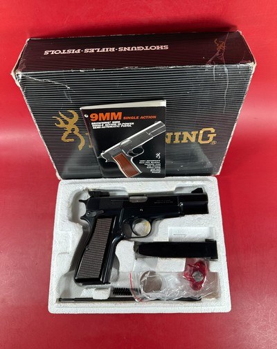 1989 Belgium Browning Hi power Target, 9mm, 2 mags, Excellent condition. - Image 1 of 14