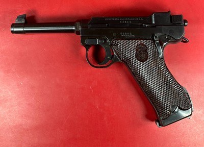Swedish WWII Husqvarna M1940 LAHTI 9mm Excellent Condition Full rig. M40 - Image 11 of 16
