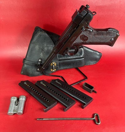 Swedish WWII Husqvarna M1940 LAHTI 9mm Excellent Condition Full rig. M40 - Image 1 of 16