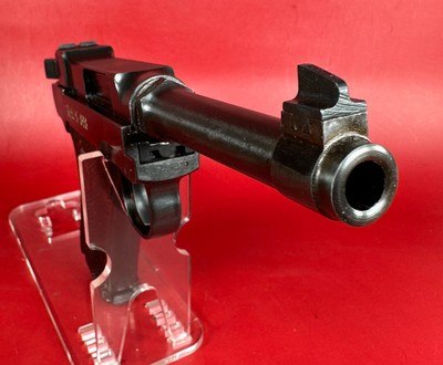Swedish WWII Husqvarna M1940 LAHTI 9mm Excellent Condition Full rig. M40 - Image 5 of 16