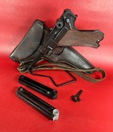 WWII 1937 Mauser P08 Luger S/42 9mm. Matching. Full Rig Excellent condition - Image 1 of 17