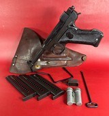 Swedish WWII Husqvarna M1940 LAHTI 9mm Excellent Condition Full rig. M40 - Image 1 of 17