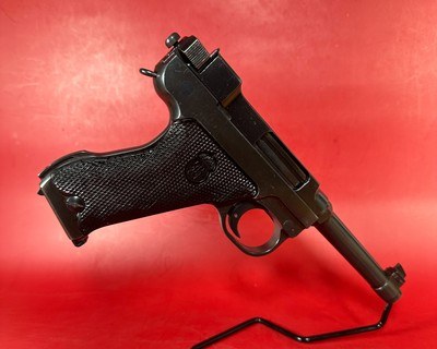 Swedish WWII Husqvarna M1940 LAHTI 9mm Excellent Condition Full rig. M40 - Image 3 of 17