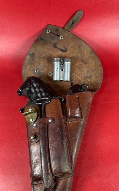 Swedish WWII Husqvarna M1940 LAHTI 9mm Excellent Condition Full rig. M40 - Image 14 of 17
