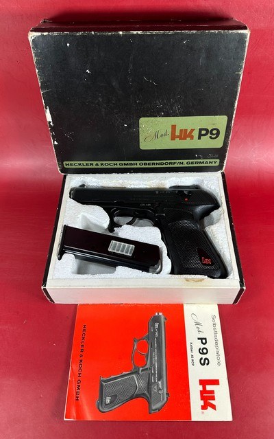 Heckler & Koch H&K P9S Target. 45ACP. 2 mags. Extra Buffer. Box. Rare. Mint - Image 1 of 15