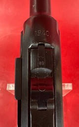 WWII 1940 Mauser P08 Luger 42 9mm. Matching. Full Rig Excellent condition - Image 8 of 18
