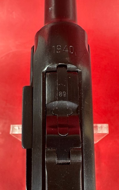 WWII 1940 Mauser P08 Luger 42 9mm. Matching. Full Rig Excellent condition - Image 8 of 18