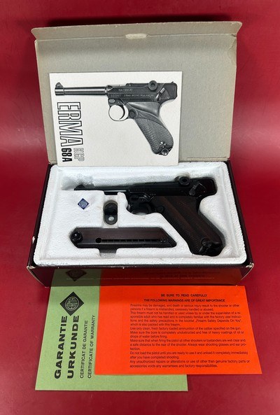 ERMA WERKE KGP 68A. Mini Luger P08 380 ACP Beeman MP-08 LNIB - Image 1 of 15