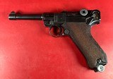 WWII 1941 Mauser P08 Luger BYF 9mm. Matching. Full rig. 2 Mags. Excellent - Image 12 of 18