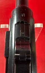 WWII 1941 Mauser P08 Luger BYF 9mm. Matching. Full rig. 2 Mags. Excellent - Image 8 of 18