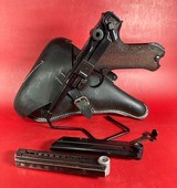 WWII 1941 Mauser P08 Luger BYF 9mm. Matching. Full rig. 2 Mags. Excellent - Image 1 of 18