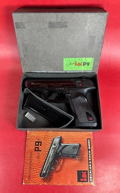 German Heckler & Koch H&K P9S 9mm MINT. 2 mags. Extra Buffer. Box - Image 1 of 15