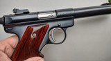Ruger MKII 5.5" Bull Barrel Target, Used, TruGlo front sight, Rosewood Grips, Volquartsen trigger - 3 of 13