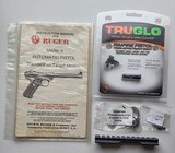 Ruger MKII 5.5" Bull Barrel Target, Used, TruGlo front sight, Rosewood Grips, Volquartsen trigger - 9 of 13