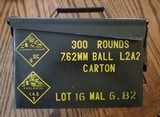 Malaysian L2A2 7.62x51 146gr FMJ 300 rounds in factory sealed can - 1 of 3