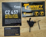 Timney CZ 457 Flat Face trigger 10oz-2lbs 457-ST Factory New in package - 4 of 4