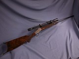 Winchester 1885, ACGG #24, 22 Hornet, take down model, Unertl 8X, Huey case/acc, Knickmeyer knife - 9 of 15