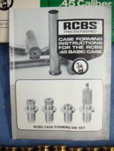 RCBS Basic Cases .45 Caliber. Box/20, new old stock + instruction manual. RCBS #79001. - 10 of 14