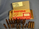 257 Roberts, Norma brass, Winchester ammo + brass. Totals 157 pieces + Winchester Bear Box. - 6 of 12