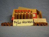 257 Roberts, Norma brass, Winchester ammo + brass. Totals 157 pieces + Winchester Bear Box. - 7 of 12