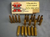 257 Roberts, Norma brass, Winchester ammo + brass. Totals 157 pieces + Winchester Bear Box. - 11 of 12