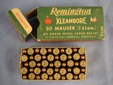 30 Mauser(7.63x25mm) Remington factory ammo. 188 rounds + 9 empties. All in factory boxes. Free shipping - 5 of 10