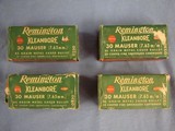 30 Mauser(7.63x25mm) Remington factory ammo. 188 rounds + 9 empties. All in factory boxes. Free shipping - 1 of 10