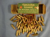 30 Mauser(7.63x25mm) Remington factory ammo. 188 rounds + 9 empties. All in factory boxes. Free shipping - 8 of 10