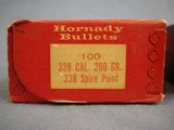 .338 Bullets. Nosler Partition 250 gr Round nose(Bx/50), Hornady 200gr Spire Point(Bx/100). Free shipping. - 2 of 5