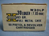 30 Luger(7.65x21mm) new ammunition. One Winchester 50 round count in factory box. Free shipping. - 4 of 6