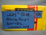 22 Jet, 22 Hornet, 222, 223, 22-250 Remington, 6.5 Creedmoor. 606 assorted bullets. Free shipping via USPS Priority Mail. - 10 of 15