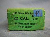 22 Jet, 22 Hornet, 222, 223, 22-250 Remington, 6.5 Creedmoor. 606 assorted bullets. Free shipping via USPS Priority Mail. - 8 of 15