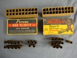 300 Savage brass, 29 pieces. In collectible Peters and Western grizzly bear boxes. Free USPS Priority Mail shipping. - 1 of 15