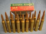 264 Winchester Magnum ammo. 140 grain, 18 Remington, 6 Winchester. Free shipping. - 4 of 7