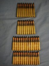 .30-06 black tip US military cartridges. 46 rounds:18-U 43(Utah Ordinance Plant), 28 LC 53(Lake City Ordinance Plant). Free UPS shipping. - 1 of 12